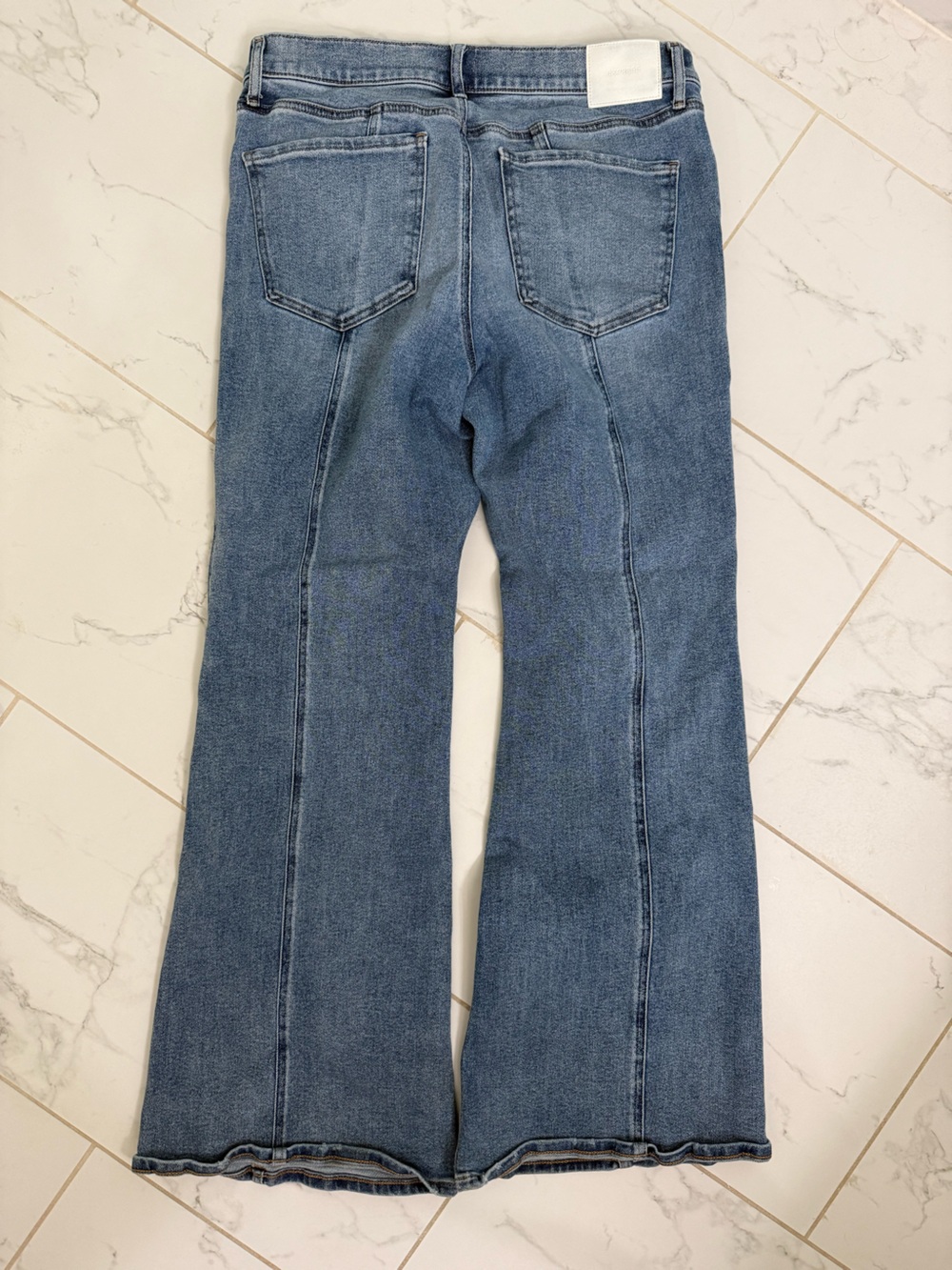 Express Women's Light Blue Flare Jeans